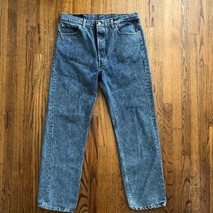 Vtg made in USA blue levis 501 button fly jeans